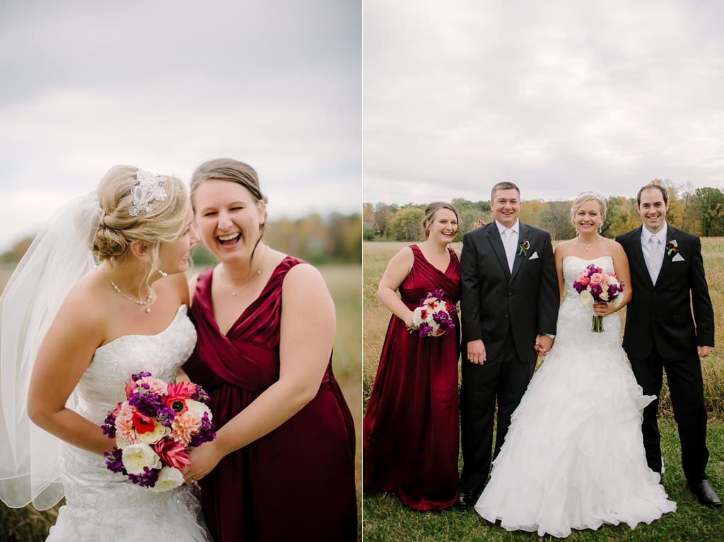 wedding party outdoor portraits wisconsin