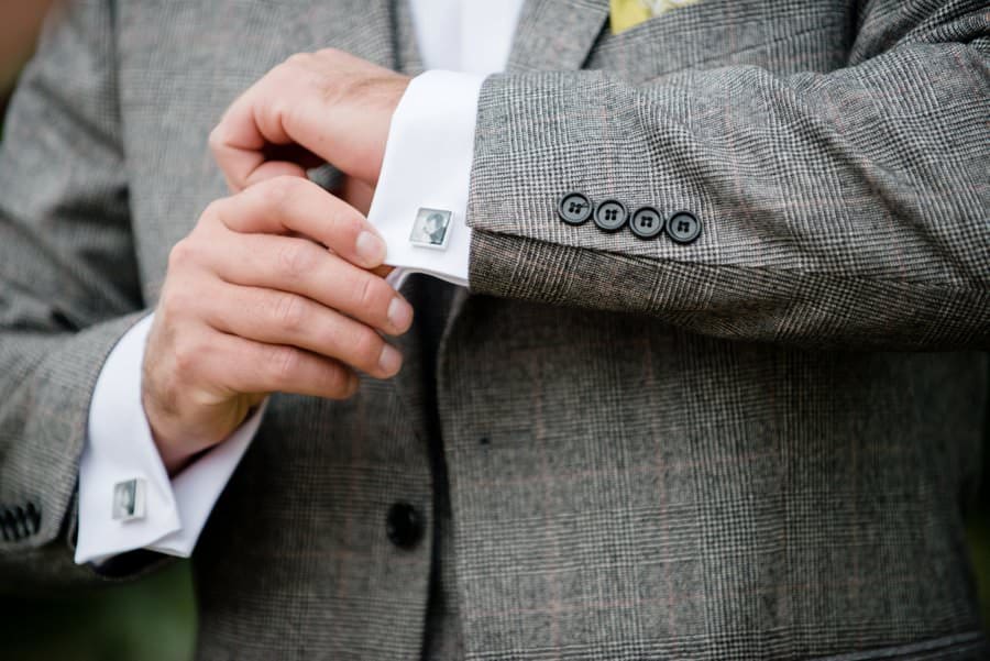Lakewood Memorial Chapel, Minneapolis Chapel Wedding, Groom Details Portrait