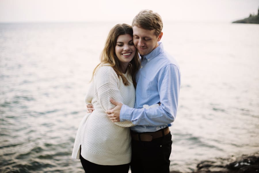 north shore minnesota adventure session for engagement