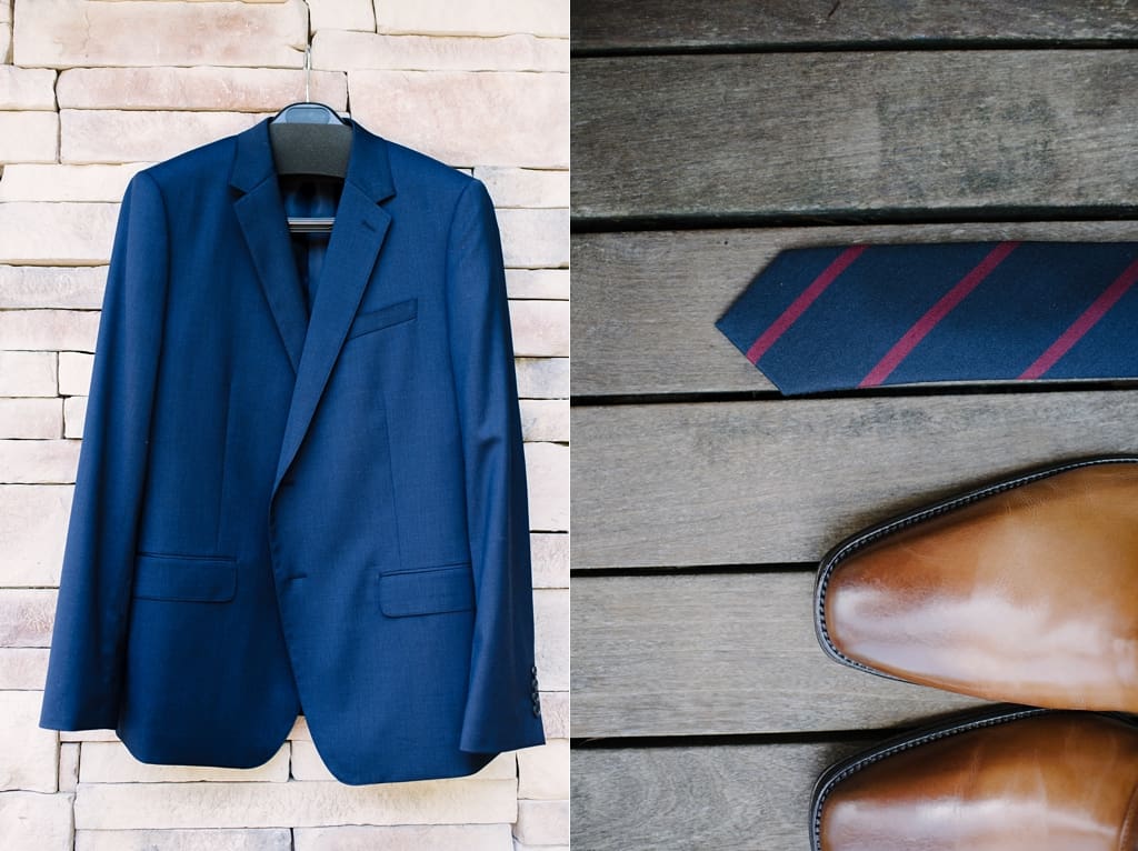 Minneapolis Groom Details of Suit tie and shoes