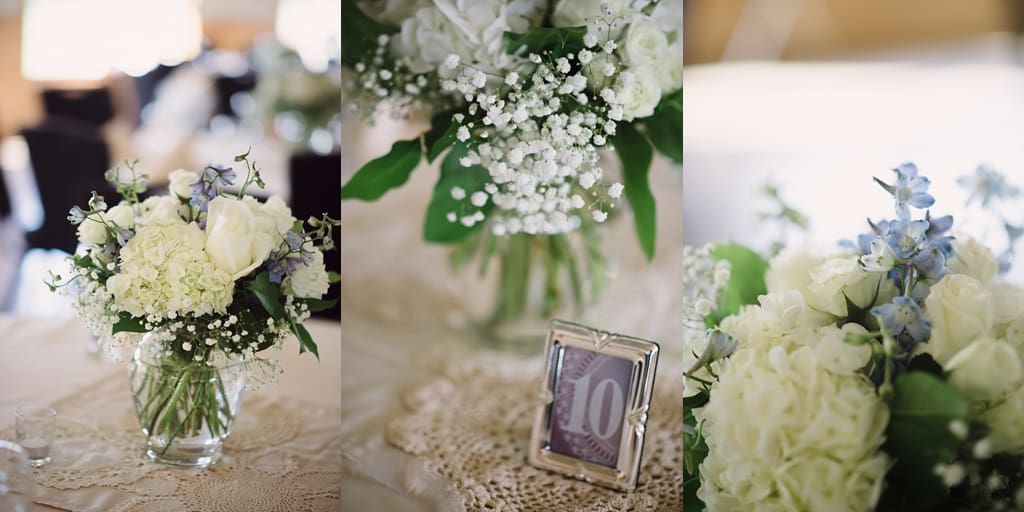 wisconsin wedding reception table details