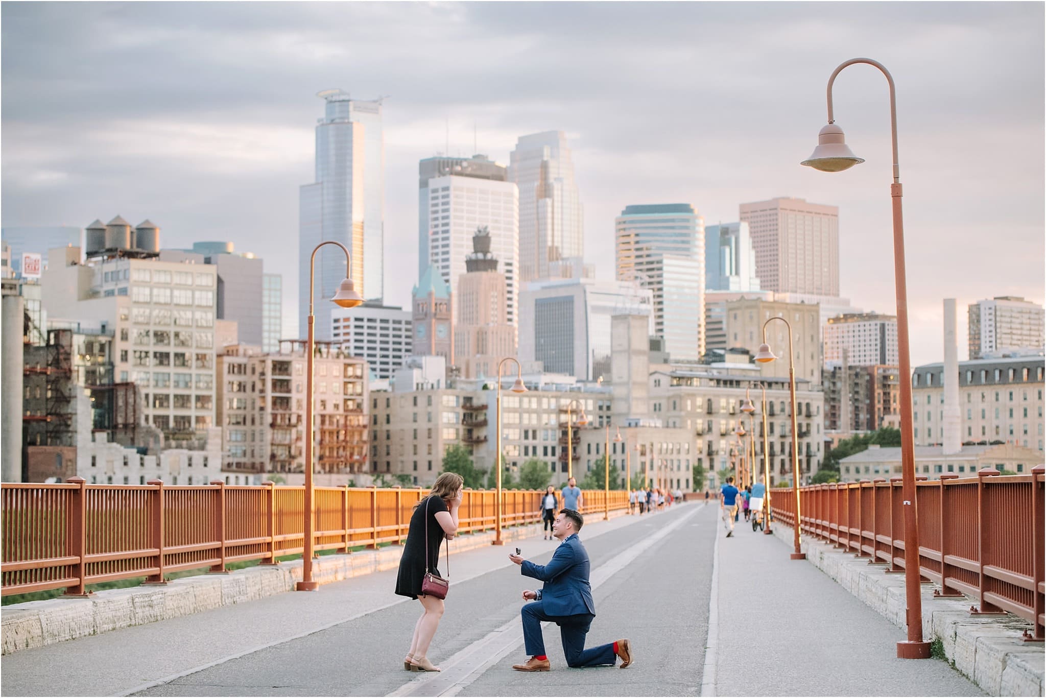 proposal at stone arch bridge