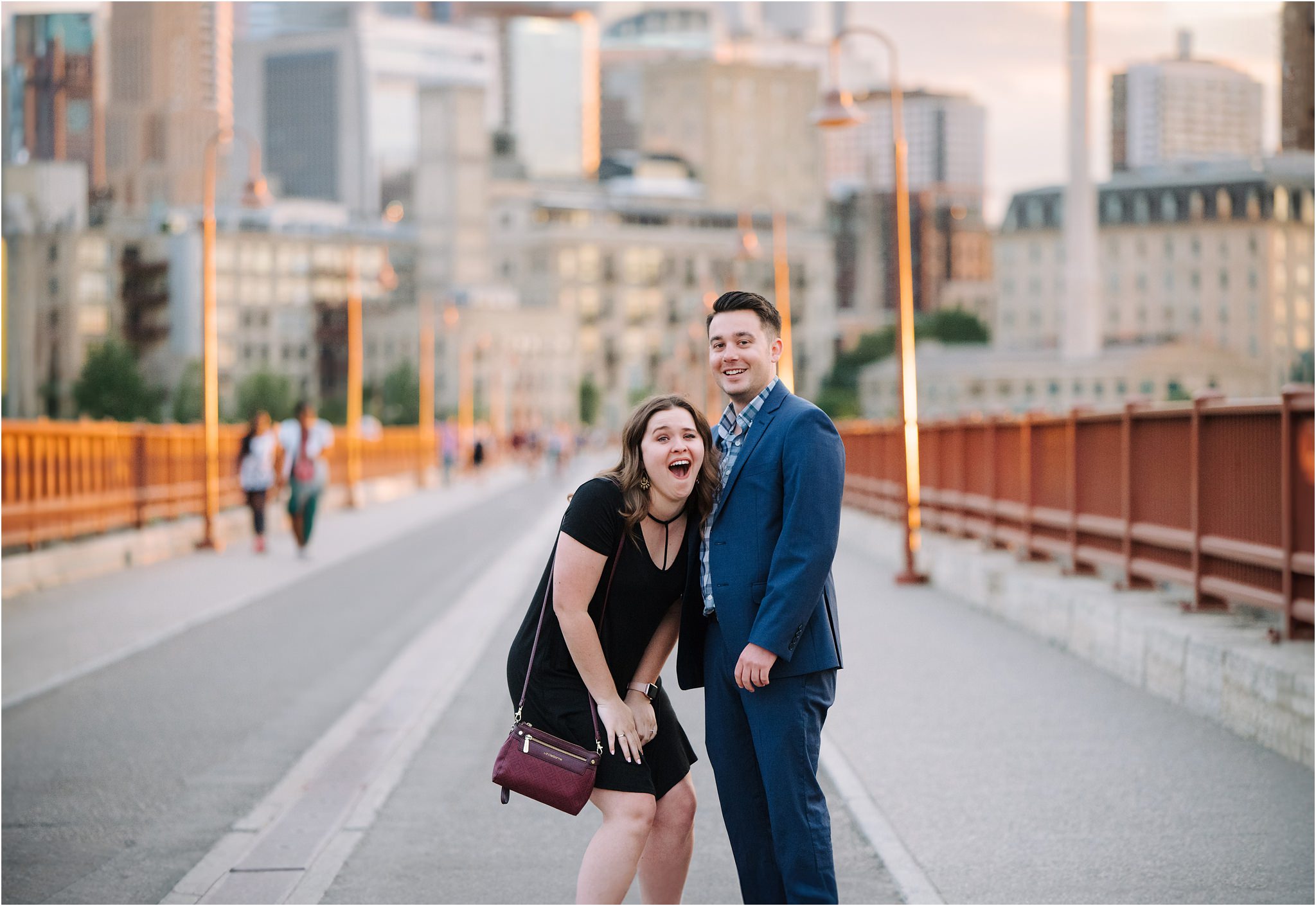 woman surprised by proposal photographer in minneapolis