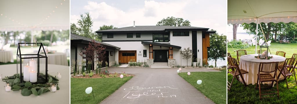 private residence lakeside wedding