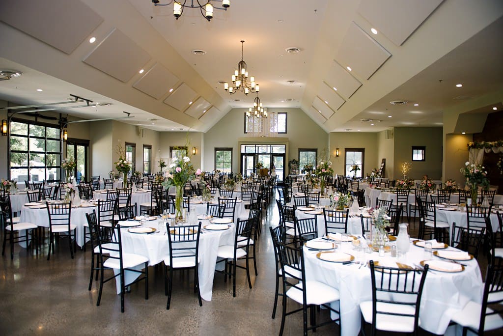 hidden greens event venue wedding reception setup