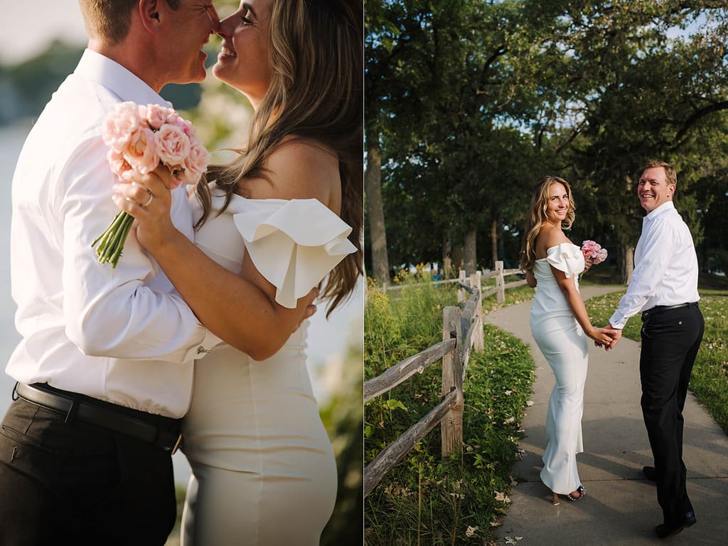 wedding portraits from lake minnetonka elopement
