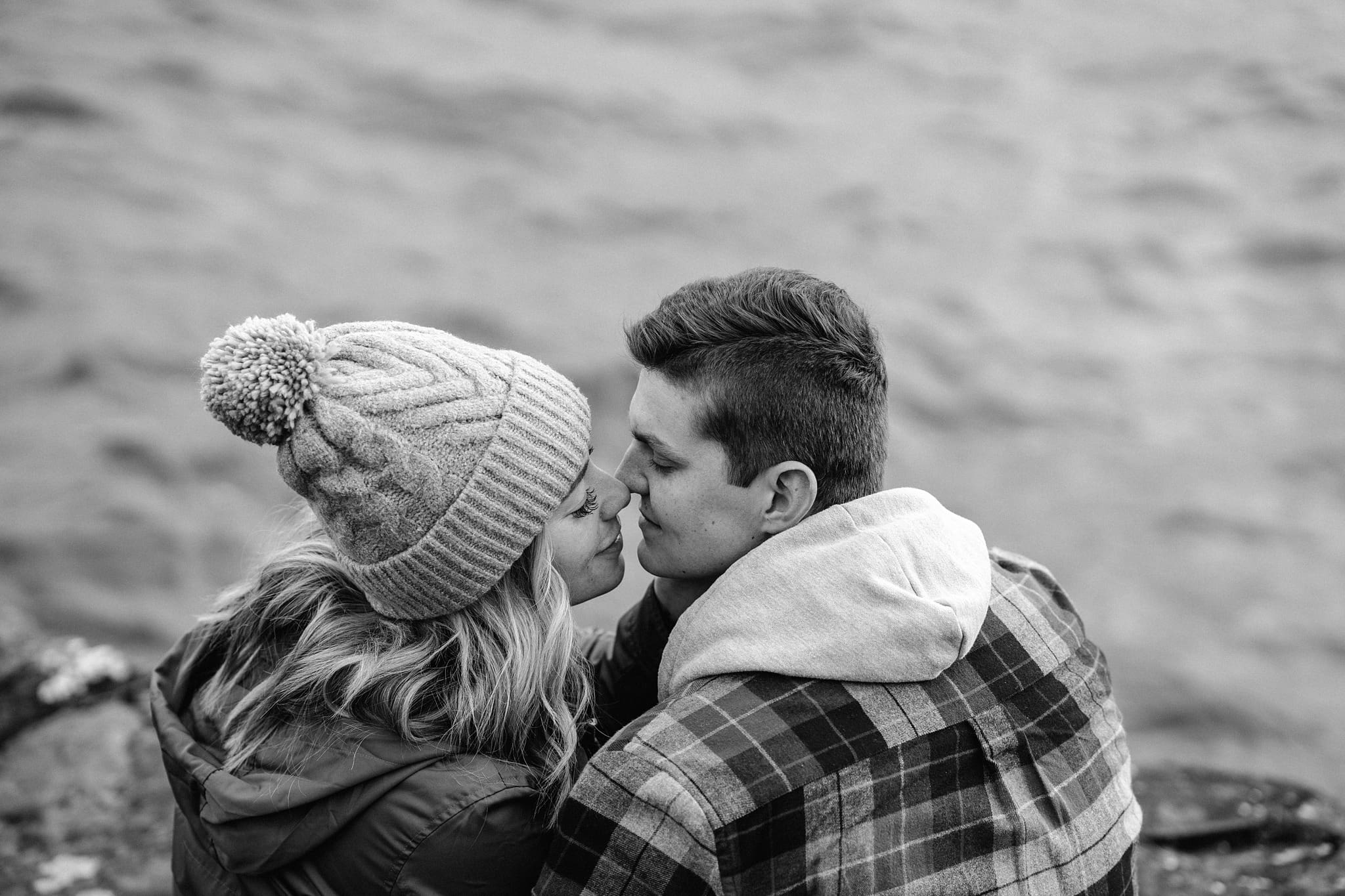 fall lakeside proposal north shore minnesota