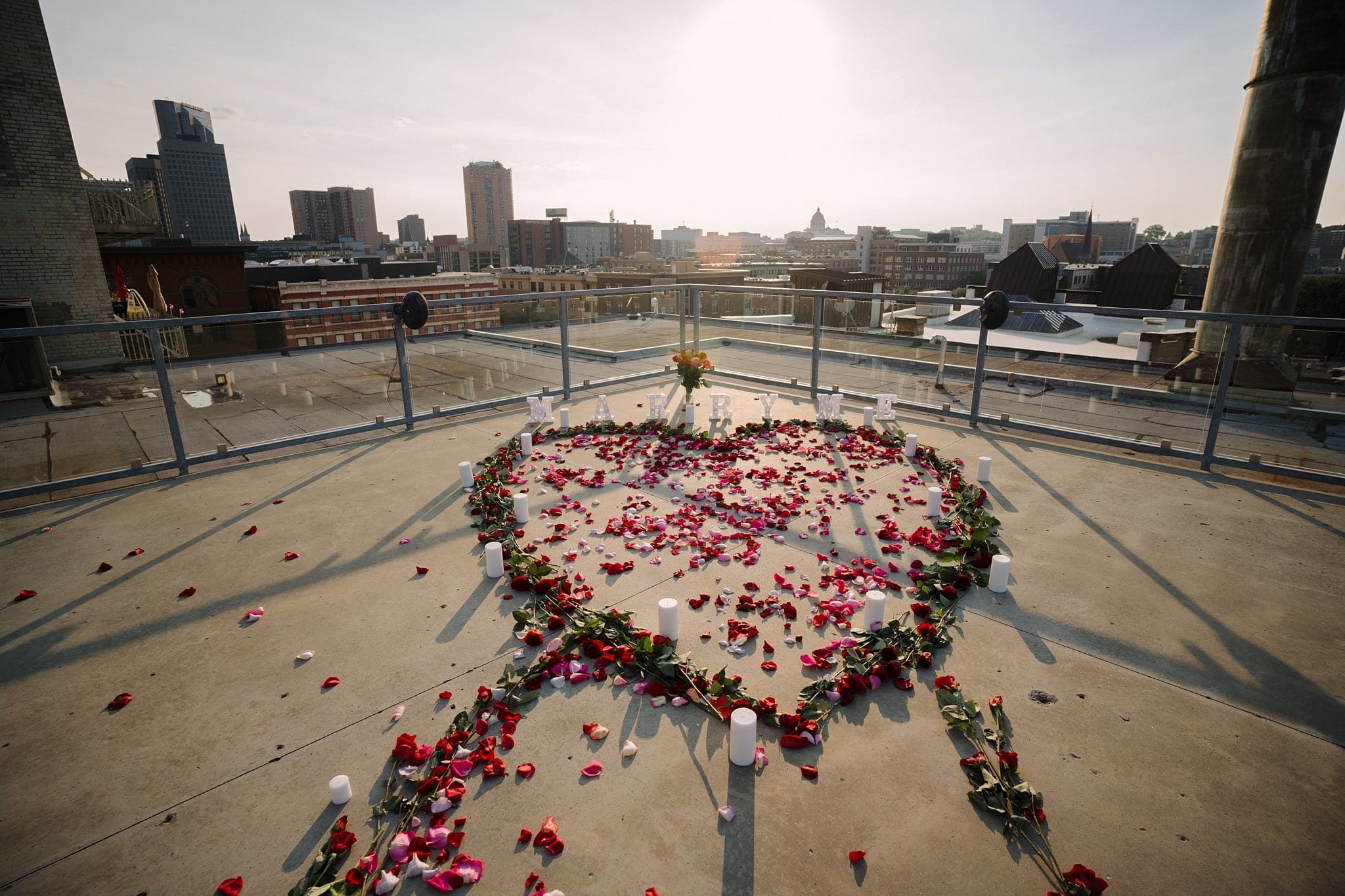 marry me details on A'bulae rooftop st paul minnesota