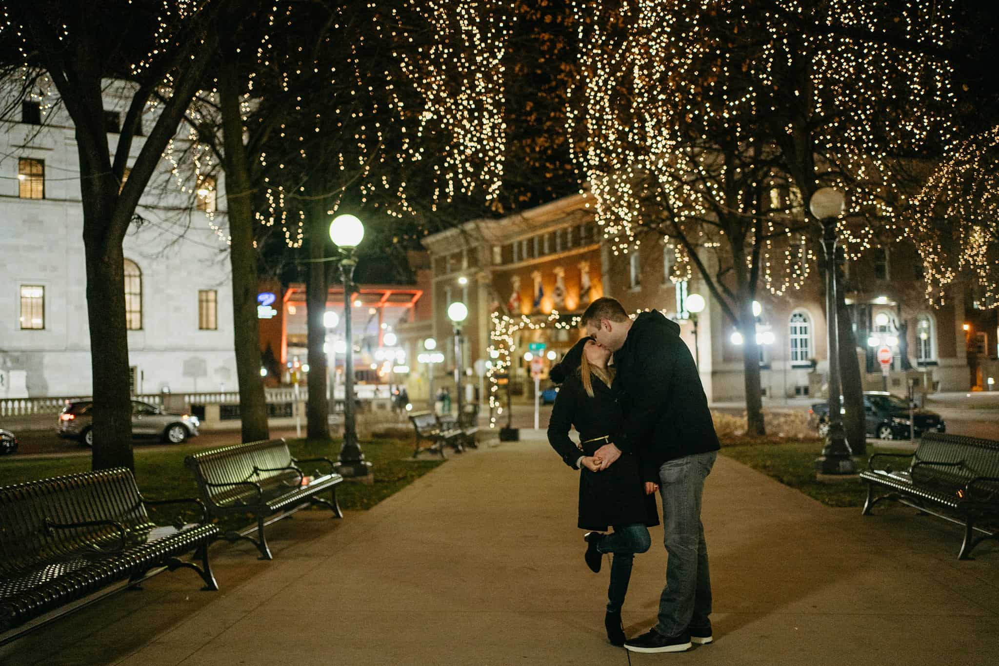 st paul winter engagement session