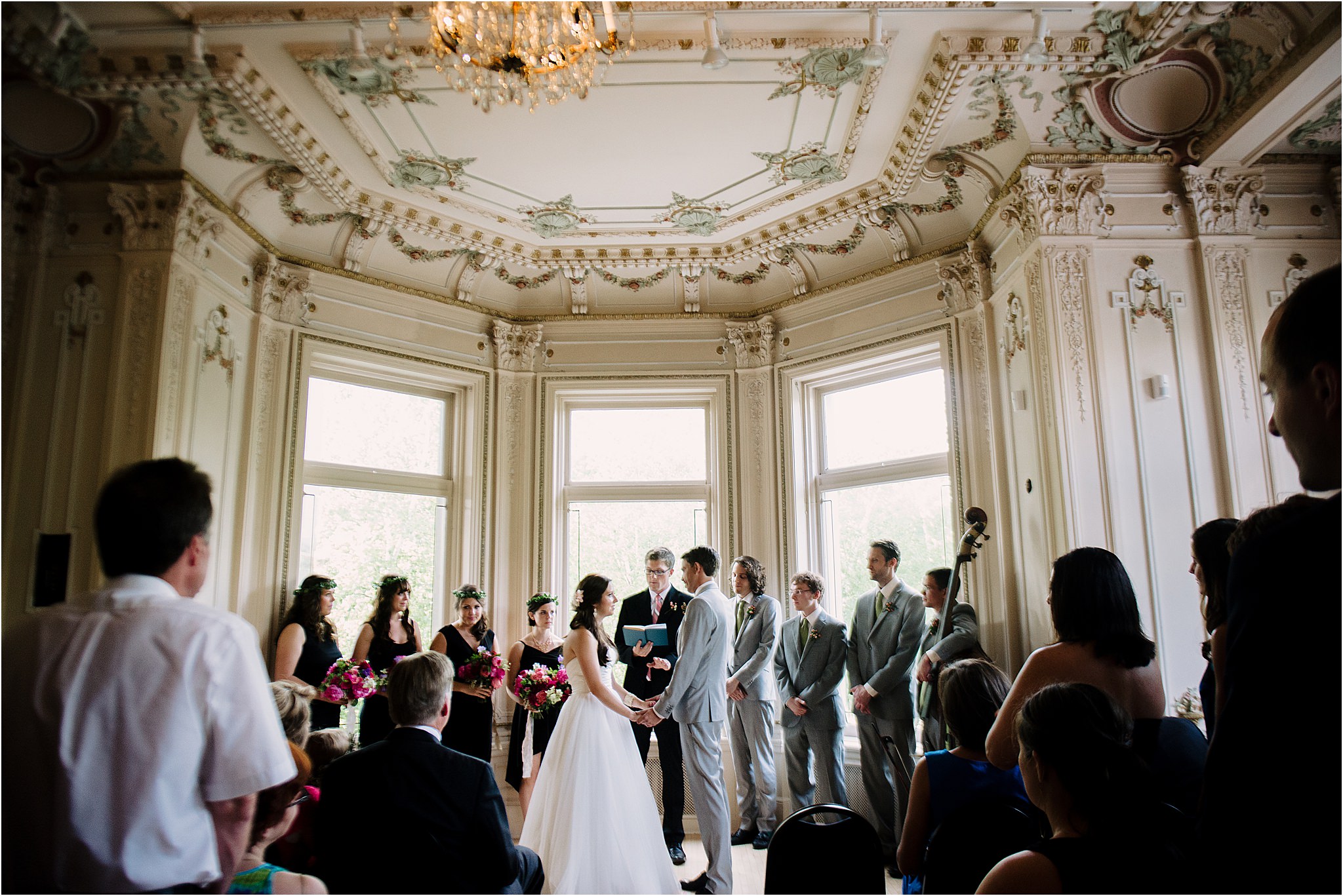 Wedding ceremony at American Swedish Institute