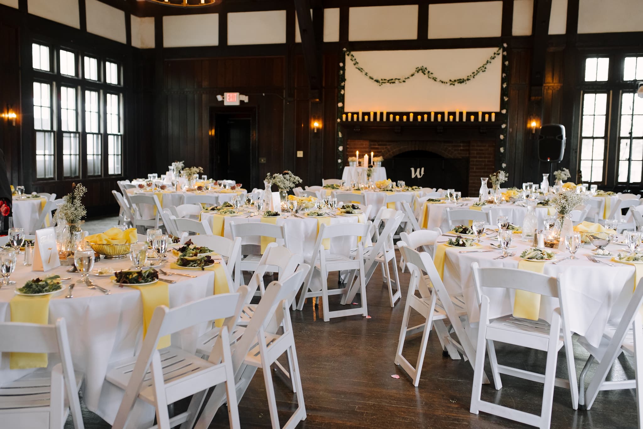 wirth chalet wedding reception