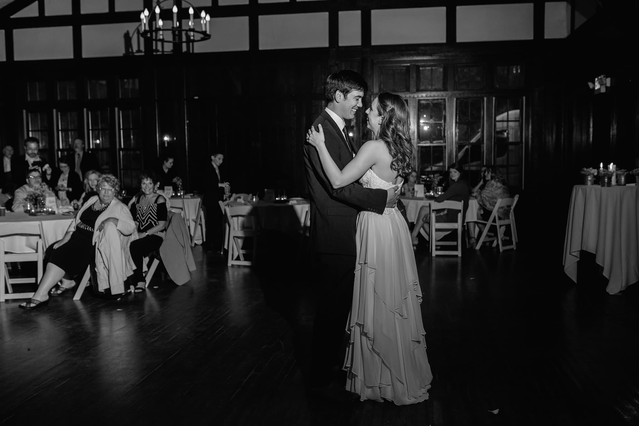 Wedding first dance at Historic minneapolis park wedding venue